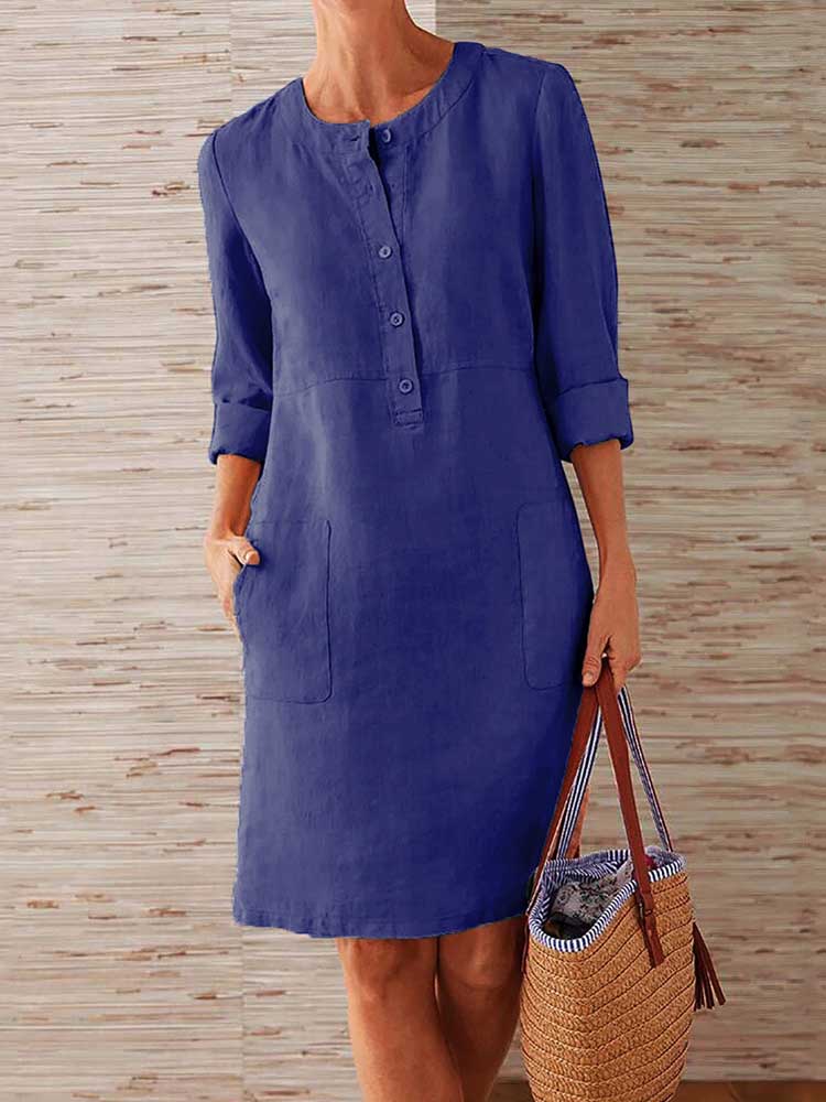 Cotton Linen Dress for Women