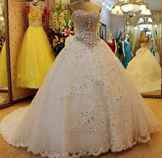 Luxury Crystal Wedding Dress