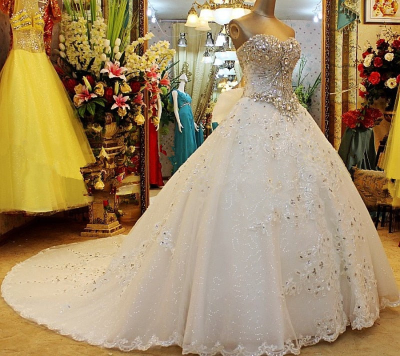 Luxury Crystal Wedding Dress