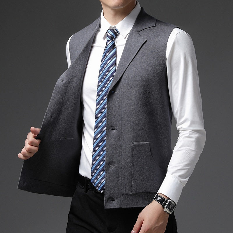 Knit Cardigan Casual Sweater Vest