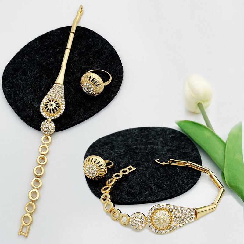 Dubai Gold Color Jewelry Set for Women