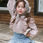 Cotton Lantern Sleeve Blouse Top for Girls