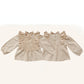 Cotton Lantern Sleeve Blouse Top for Girls
