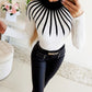 Knitting Turtleneck Long Sleeve Sexy Top