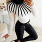 Knitting Turtleneck Long Sleeve Sexy Top