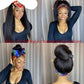 Yaki Straight Headband Synthetic Hair Wig