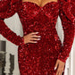 Puff Sleeve Night Party Mini Dress
