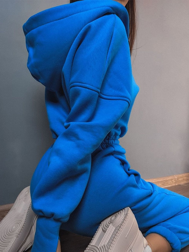 Hooded Sporty Jumpsuit for Women