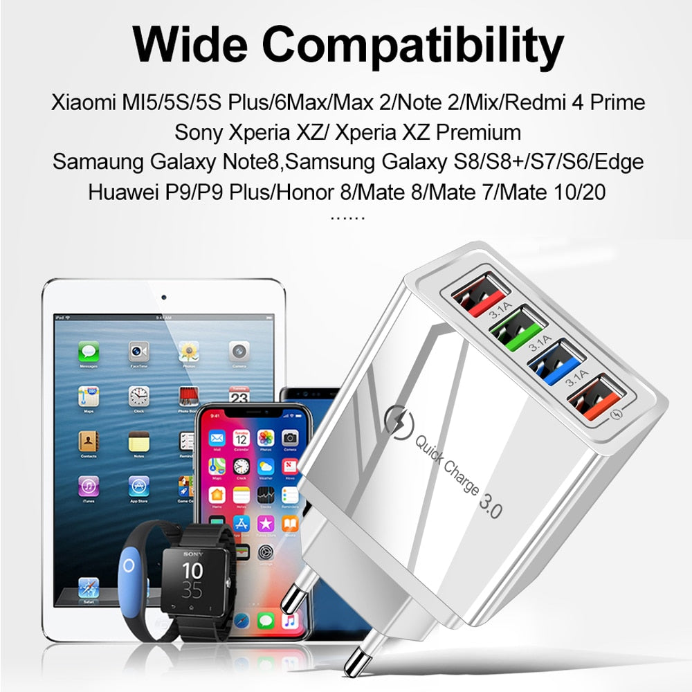 Phone Adapter Wall Mobile Charger Fast Charging