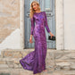 Glitter Sexy Long Sleeve Prom Dress