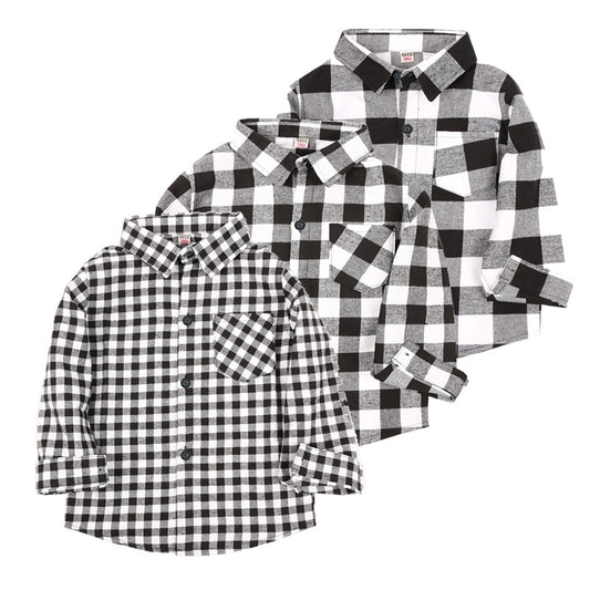 Checkered Blouse Top for Boys