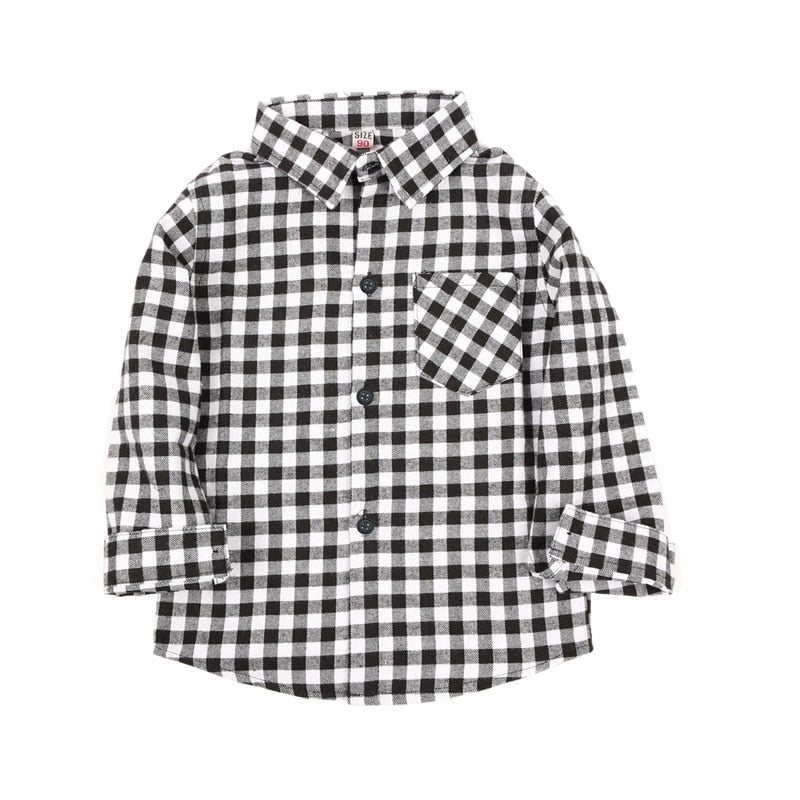 Checkered Blouse Top for Boys