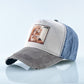 Unisex Animal Lion Embroidered Baseball Cap  Outdoor Sports/Travel Cotton Adjustable Sunhat All-match Couple Hats Hip-Hop Gorras