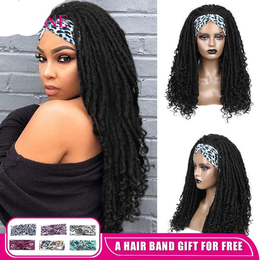 Long Headband Dreadlock Wig Synthetic hair