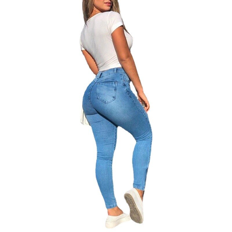 High Waist Skinny Denim Jeans