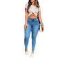 High Waist Skinny Denim Jeans