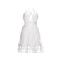High Waist Backless V-neck Dress for Women