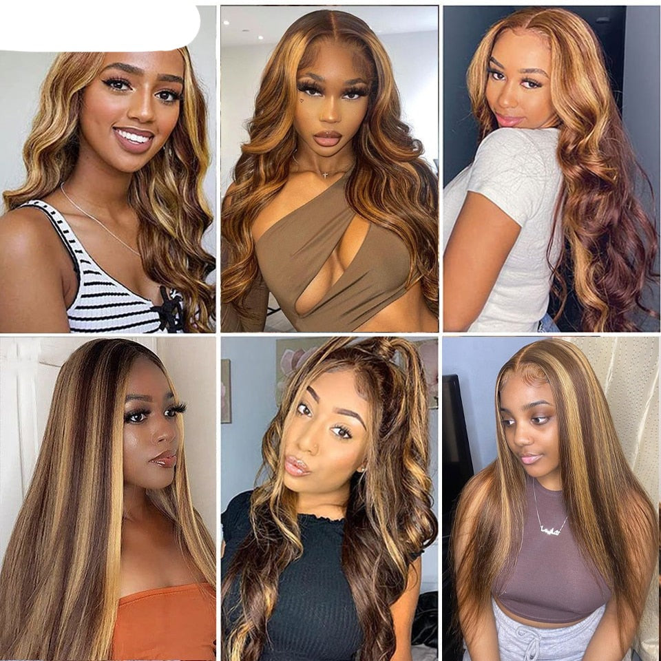 Highlight Human Brazilian Hair Wig