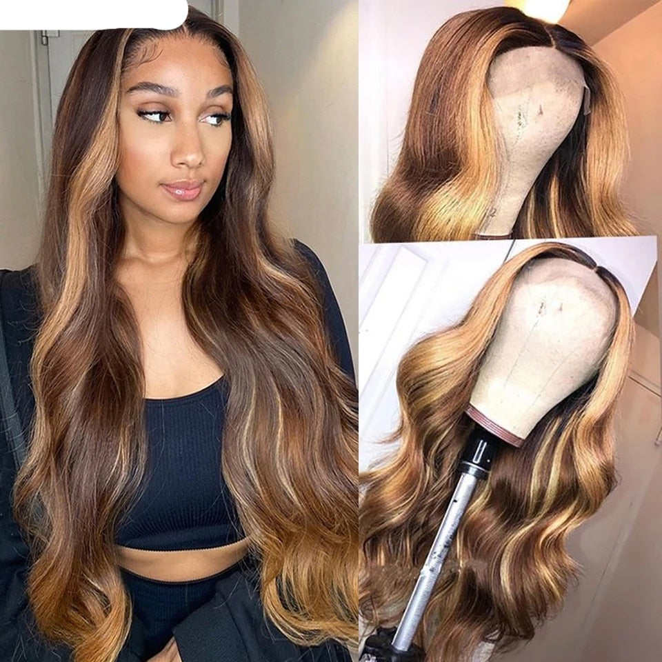 Highlight Human Brazilian Hair Wig
