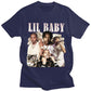 Lil Baby Hip Hop T-shirt Vintage Top