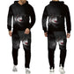 Horror Movie Clown 3d Print Hoodie + pants Set for Men