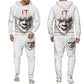 Horror Movie Clown 3d Print Hoodie + pants Set for Men