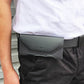 Double Layer Canvas Coin Key Card Holder Phone Cover Case Waist Bag