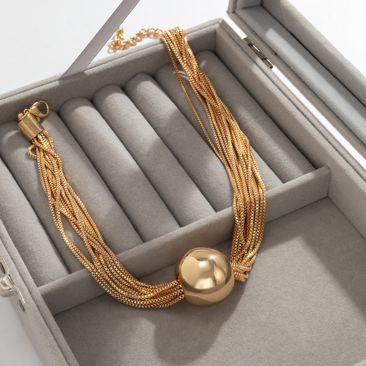 Twisted Chunky Chain Necklace For Women