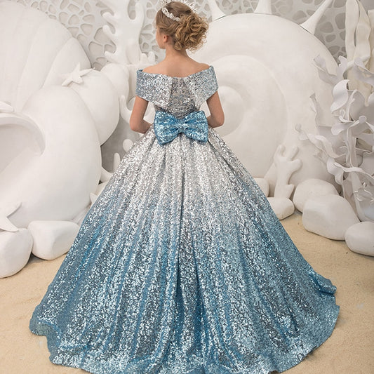 Sparkly Flower Girl Dress