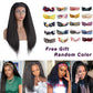 Yaki Straight Headband Wig Human Hair for Women