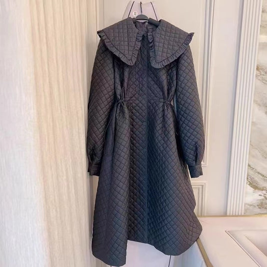 Long Cotton Padded Coat Jacket for Women