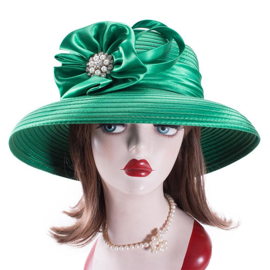 Crystal Satin Ribbon Design Party Hat