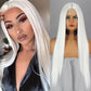 Colored Straight Natural Synthetic Wig