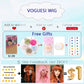 Colored Straight Natural Synthetic Wig