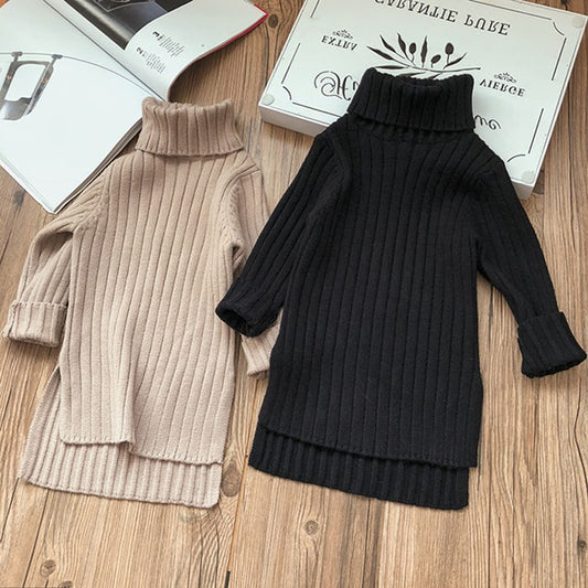 Knitted Winter Dress for Girls