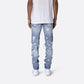 Slim Hip-hop Knee Holes Wash Paint Dot Design  - Jeans