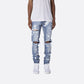 Slim Hip-hop Knee Holes Wash Paint Dot Design  - Jeans