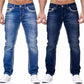 Straight and Pockets Stretch Denim Pants for Men - Jeans