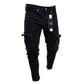 Skinny Slim Ripped Long Denim Trousers for Men- Jeans