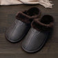Pu Leather Warm Winter Indoor Slippers Waterproof