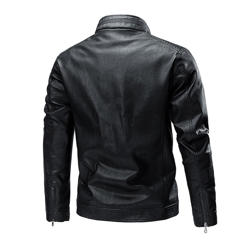 Thick Leather Jacket for Men