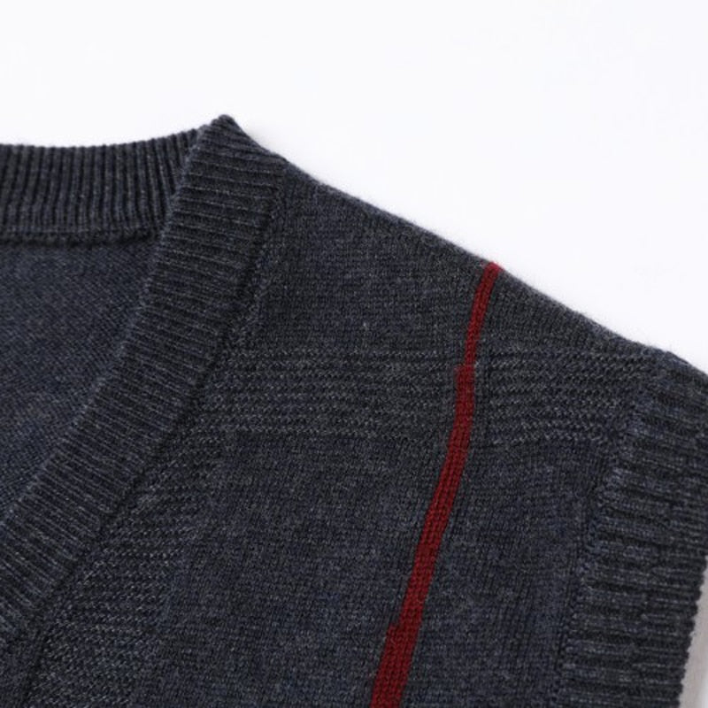 Pullover Sleeveless Retro Casual Sweater Vest