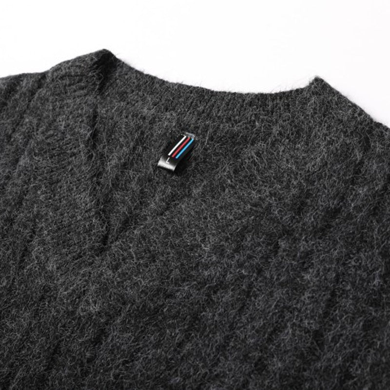 Geometric Pattern Casual Basic Sweater V Neck Vest