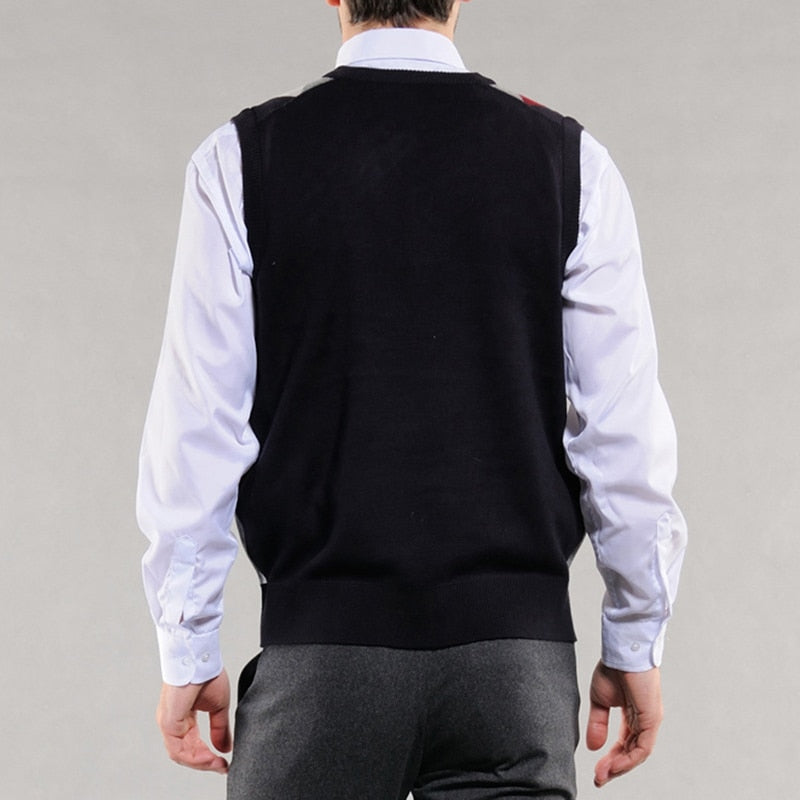 Pullover Sleeveless V Neck Sweater Vest