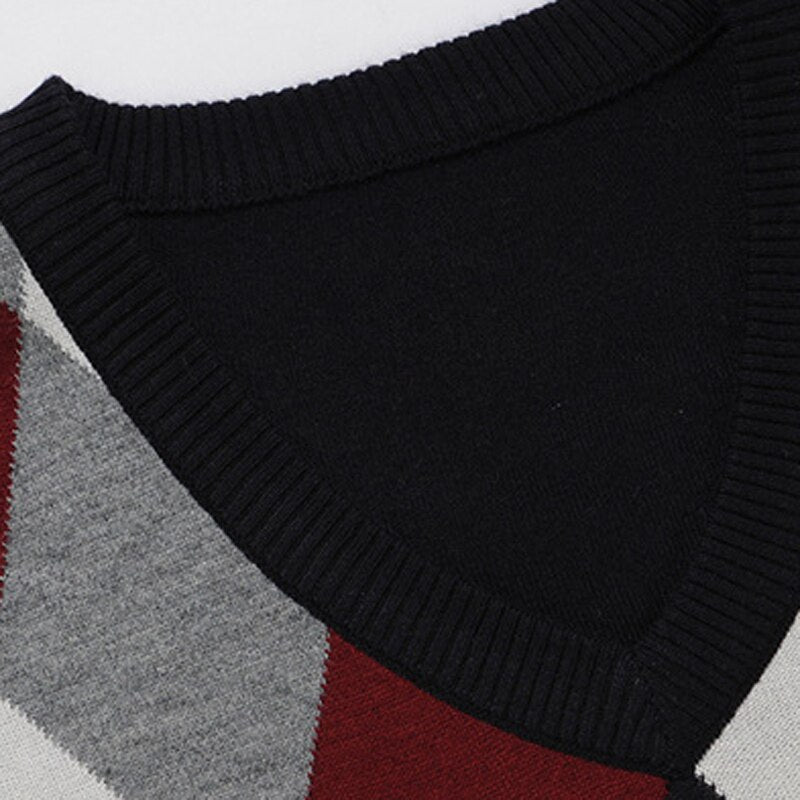 Pullover Sleeveless V Neck Sweater Vest