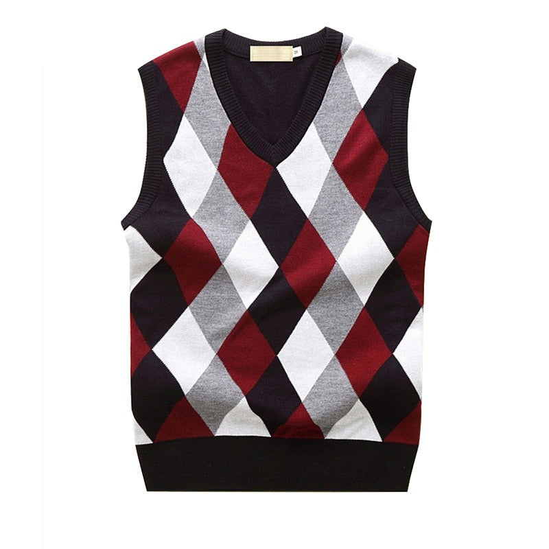 Pullover Sleeveless V Neck Sweater Vest