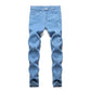 Popular Slim hip hop Skinny Blue Denim pants-Jeans