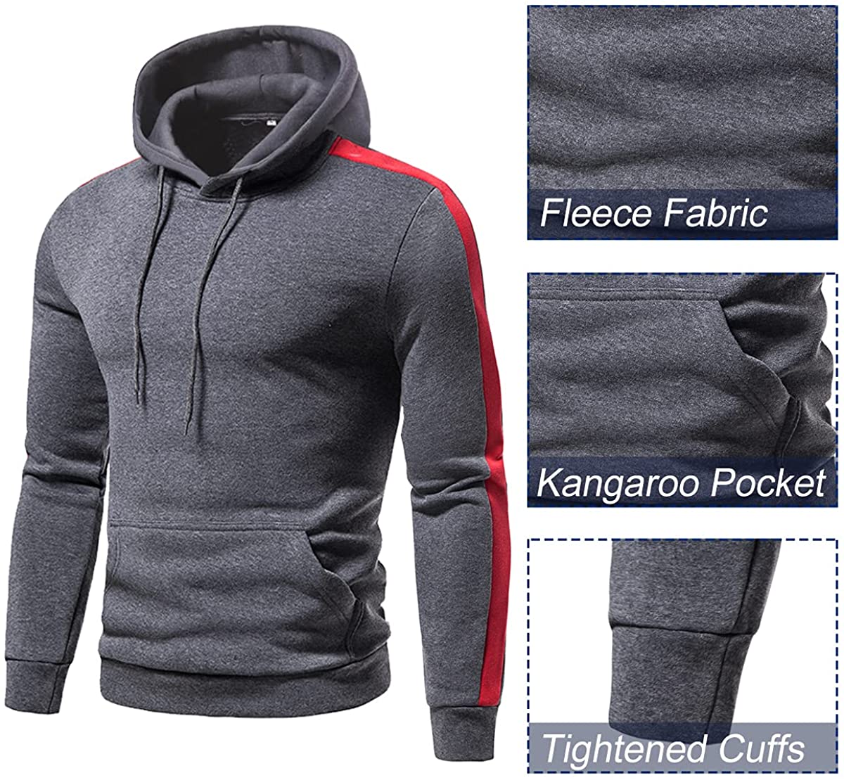 Winter Jogging Set Hoodie Tracksuit for Men