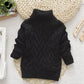 Turtleneck Knitted Sweaters Top for Girls
