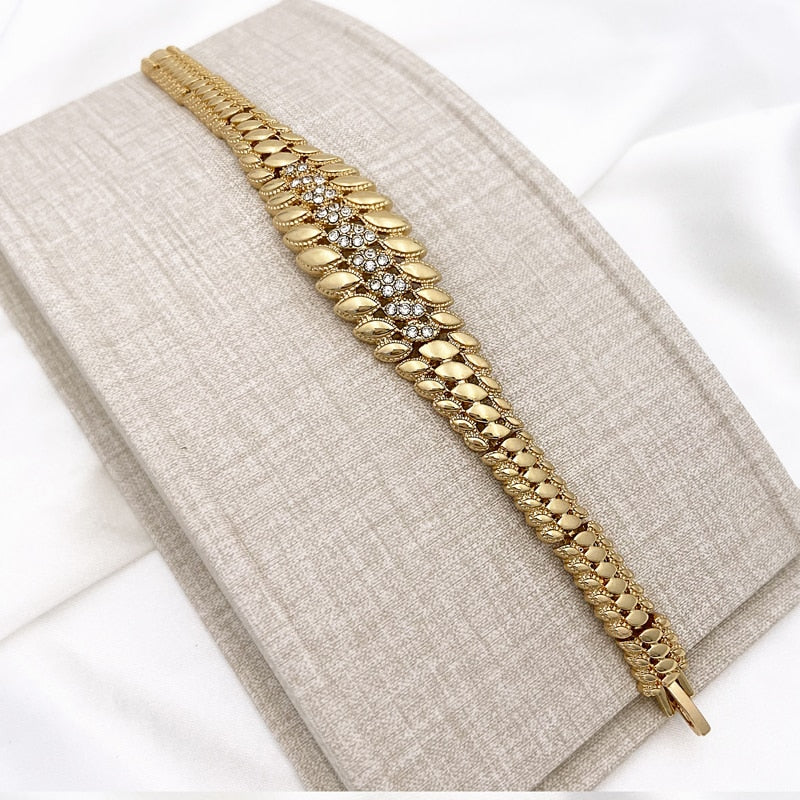 New Design Brazil Gold Color Jewelry Set For Women